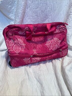 Vera Bradley Hot Pink Paisley Travel Duffel